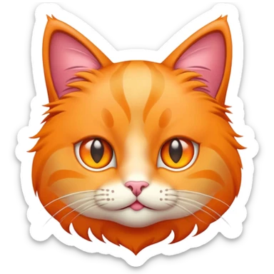 Cat emoji with star eyes sticker
