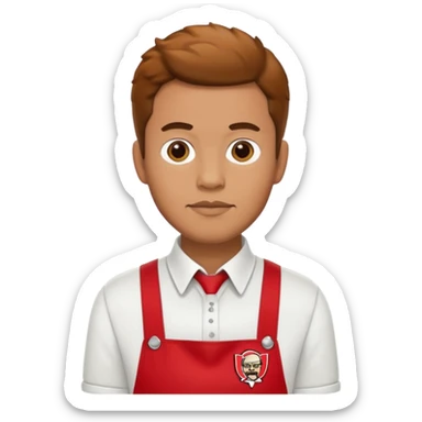 kfc man sticker