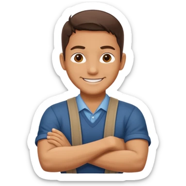 Mach mir einen trader an der wallstreet mit verschränkten armen sticker