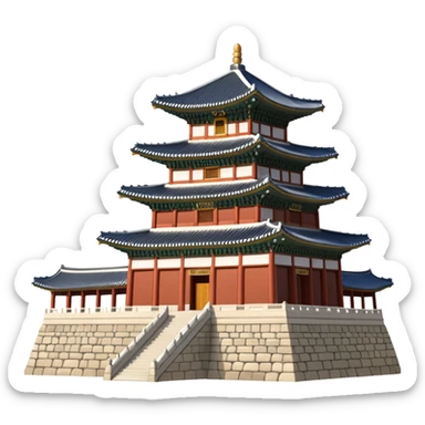 South Korea 
Gyeongbokgung Palace castle sticker