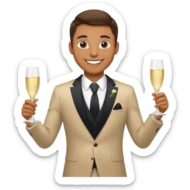 trader enjoying profits sticker