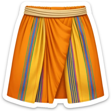 Generate a lungi emoji “ The lungi is a clothing similar to the sarong that originated in the Indian subcontinent. ” sticker