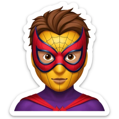 Web-Slinger hero fake sticker