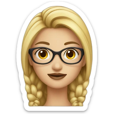 Woman lash maker sticker