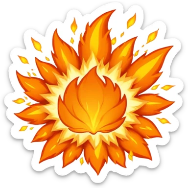 Explosion of the word ha sticker