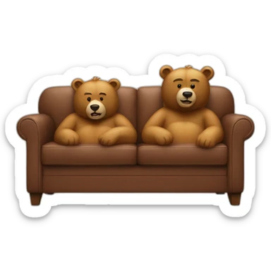 Two-bears-at-couch sticker