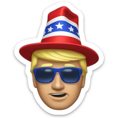 Trump MAGA hat sticker