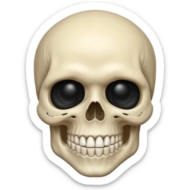 Pregnant skull man emoji sticker