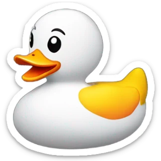 Fire rubber duck sticker