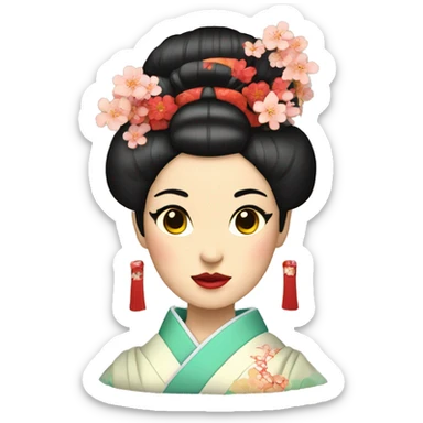 traditional Geisha sticker