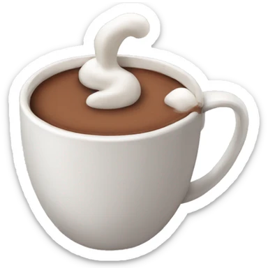 hot chocolate sticker