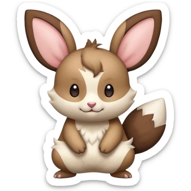 Teddiursa-Minccino-Pichu-fusion  sticker