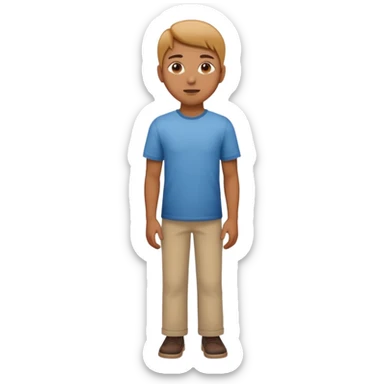 🏃🏻 make the running person stand straight and look at us like this one 🧍🏻 sticker