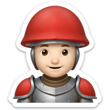 mushroom knight portrait, head and shoulders only, mushroom cap helmet, tiny armor collar, heroic smile, fantasy vibe, 3D cartoon, mobile game icon style, clean background, no text, no watermark
 
 sticker