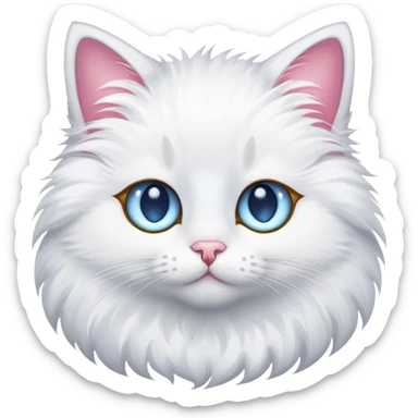 A cat with star eye sticker