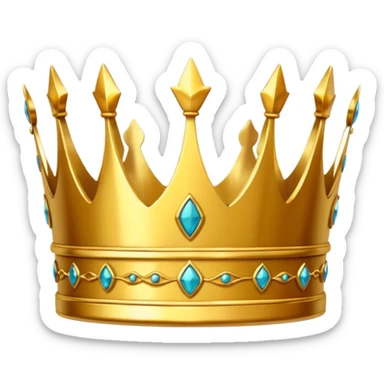 golden crown royal without too many details sticker