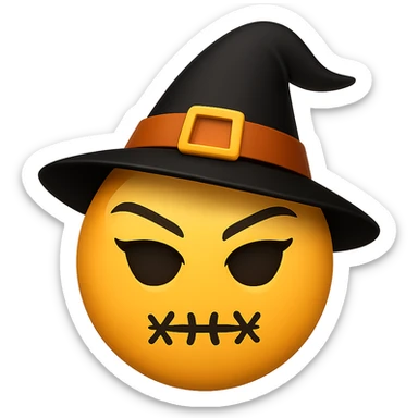 Halloween slay emoji, remove background sticker