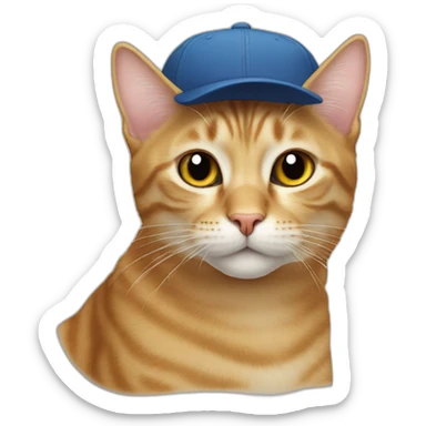 cat cap sticker