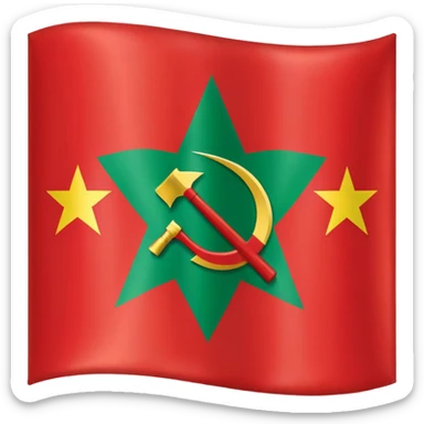 Flag of the Belarusian Soviet Socialist Republic sticker