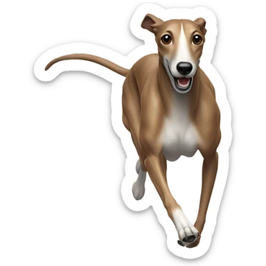 Greyhound running sticker