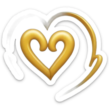 Corazón con los índice arriba formando la curva y los dedos anular abajo formando v sticker