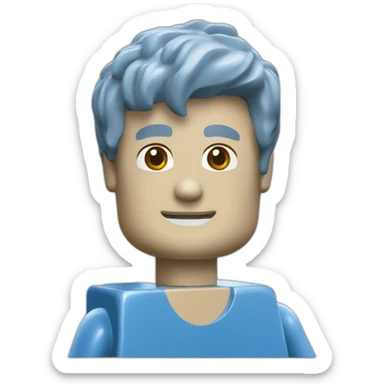 Lego brick blue sticker
