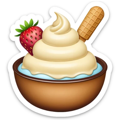 ice cream bow sticker