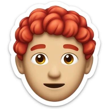 un alieno rosso con testa da granchio e le chele sticker