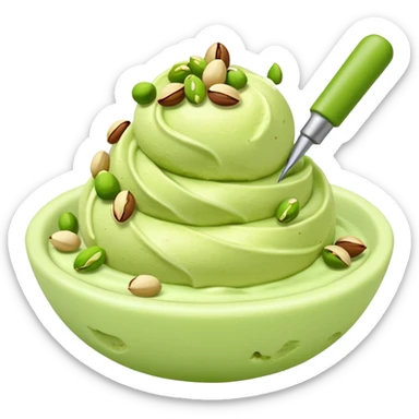 gelato con penna e pistacchio  sticker