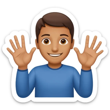 Mixe des emojis 🫴🏽🫳🏽😊6️⃣7️⃣ sticker