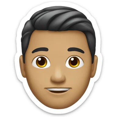  china de pelo negro sticker