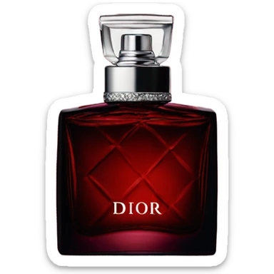 Dark red Dior parfum  sticker
