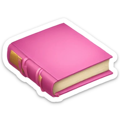 pink book sticker