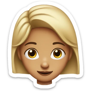 A girl rolling her eyes  sticker