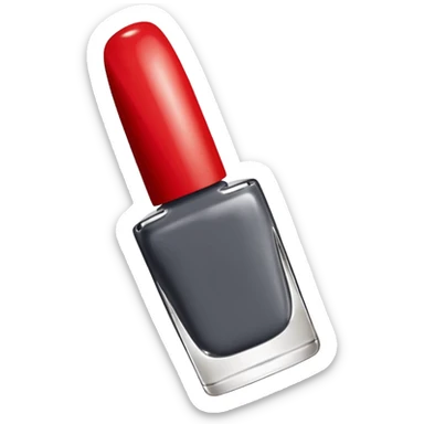 Christian Louboutin dark grey nail polish  sticker