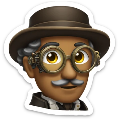 steampunk sherlock holmes sticker