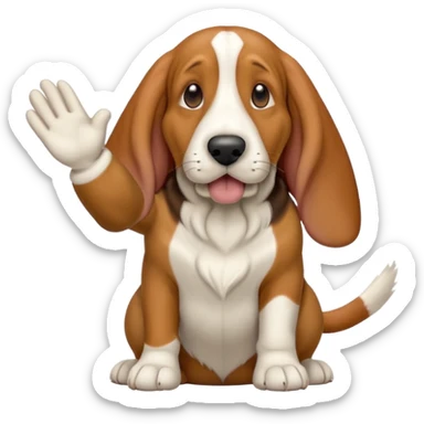 bassethound clapping animated sticker