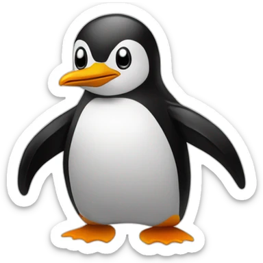 Penguin Tux Linux sticker