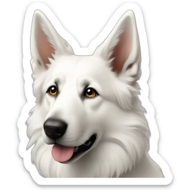 White shepherd beautiful sticker