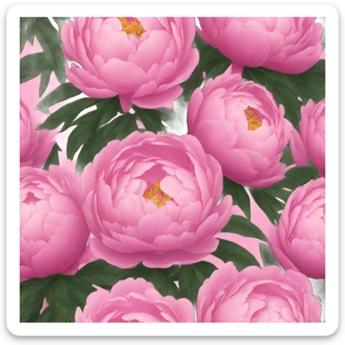Peonies sticker