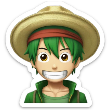 Luffy est zoro sticker