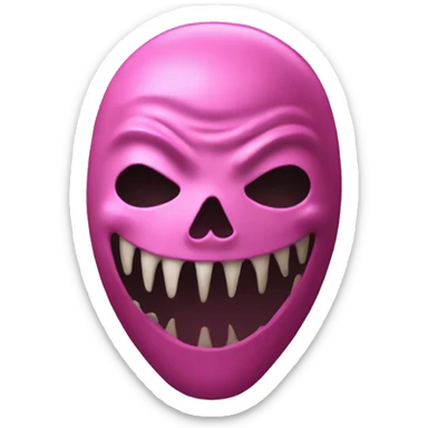 pink ghostface killer sticker