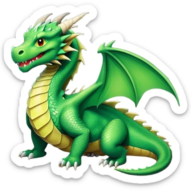generate realistic detailed dragon in cave inside view sticker