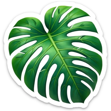 Monstera leaf sticker