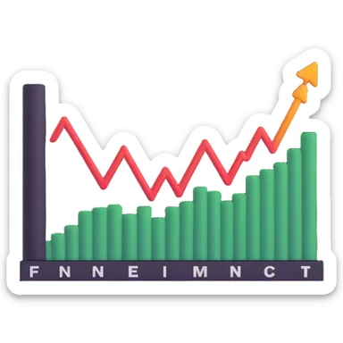 Financial Times logo with stock market chart sticker