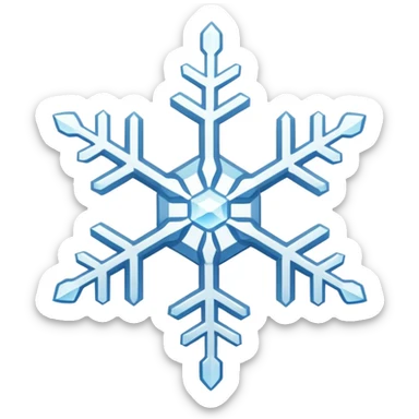 snowflake sticker