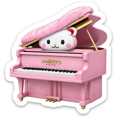 My sweet piano sanrio sticker