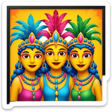 Trio elétrico carnaval  sticker