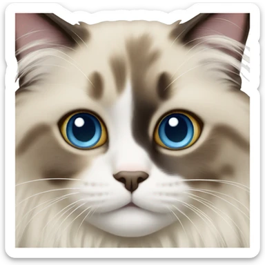 ragdoll cat sticker
