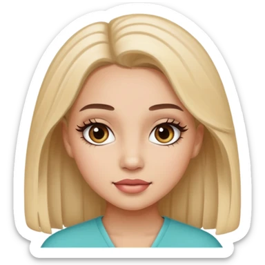 Lash extension artist girl  sticker